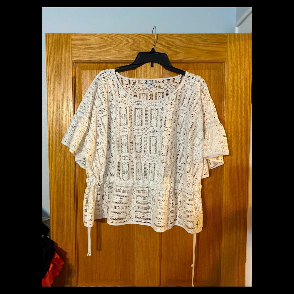 Short Sleeve, White Blouse